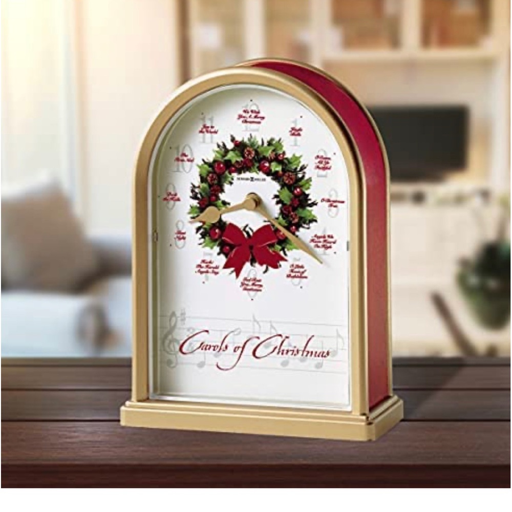 Howard Miller carols of Christmas mantle clock